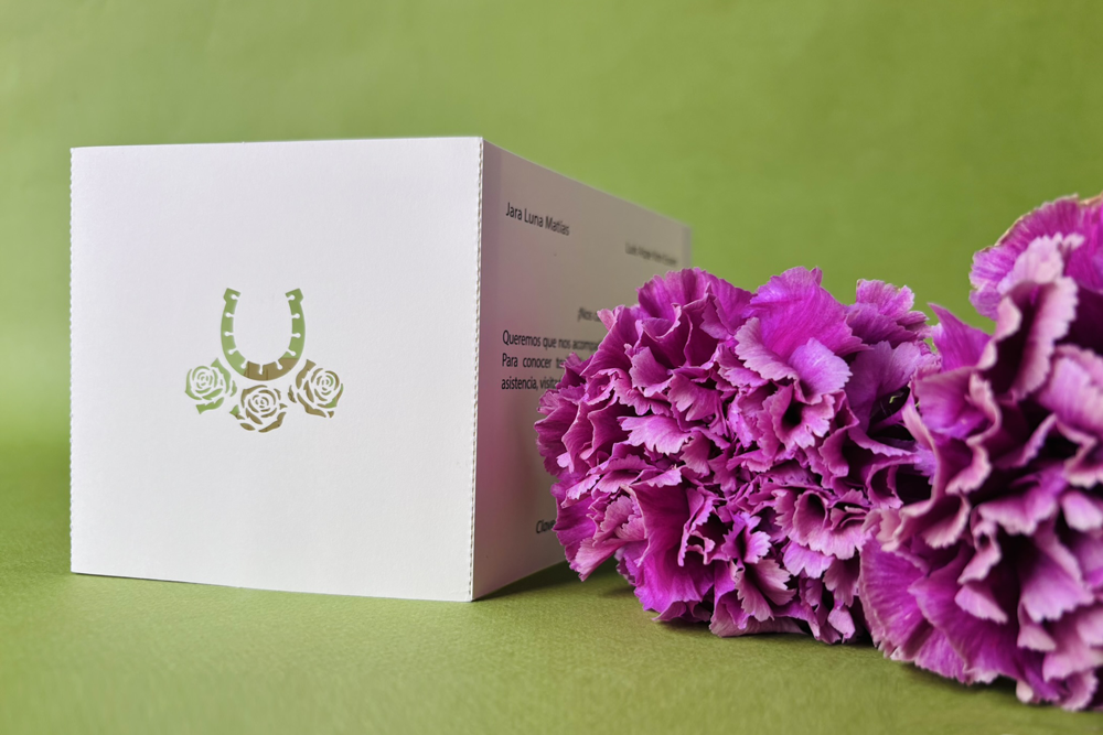 Invitación de boda original y moderna